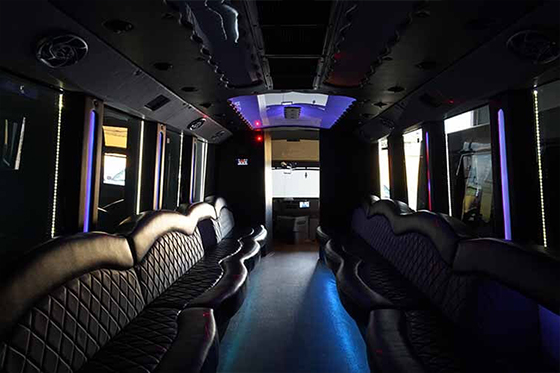 limo bus interior
